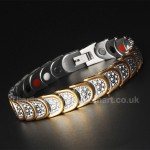 Titanium Mens Golden Bracelet