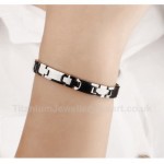 Titanium Mens Cross Bracelet