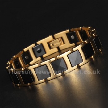 Titanium,Ceramic Mens Bracelet