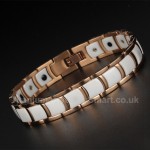 Titanium,Ceramic Mens Bracelet