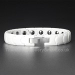 Titanium,Ceramic Mens Black Bracelet