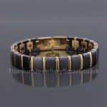 Titanium,Ceramic Mens Bracelet