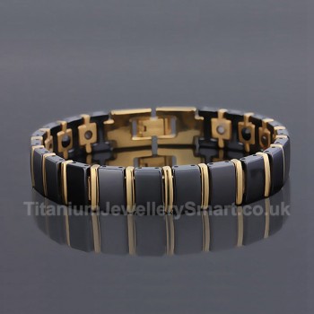 Titanium,Ceramic Mens Bracelet