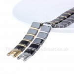 Titanium,Ceramic Mens Bracelet