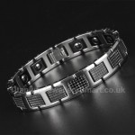 Titanium Mens Golden Bracelet