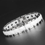 Titanium,Ceramic Mens Bracelet