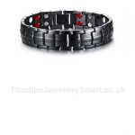 Titanium Mens Black Bracelet