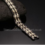 Titanium Mens Black Bracelet