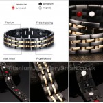 Titanium Mens Black Bracelet