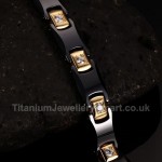 Titanium,Ceramic (One Pair) Black Bracelet