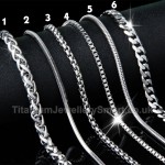 Titanium Mens Necklace