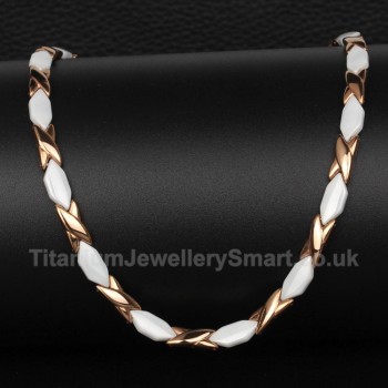 Titanium Sport Rose Gold Necklace