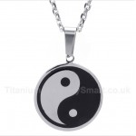 Titanium Tai Chi Pendant with Free Chain