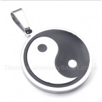 Titanium Tai Chi Pendant with Free Chain