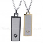 Titanium Couple's Pendant with Free Chain (One Pair)