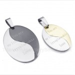 Titanium Couple's Pendant with Free Chain (One Pair)