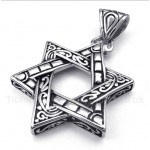 Titanium Star of David Pendant with Free Chain