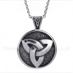 Titanium Celtic Knot Pendant with Free Chain