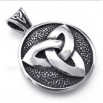 Titanium Celtic Knot Pendant with Free Chain