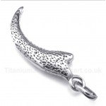 Titanium Wolf Fang Pendant with Free Chain