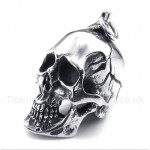 Titanium Skull Pendant with Free Chain