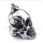 Titanium Skull Pendant with Free Chain