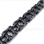 Titanium Black Bicycle Chain Bracelet