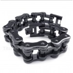 Titanium Black Bicycle Chain Bracelet