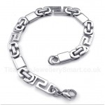 Titanium Greek Meander Pattern Bracelet