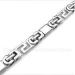 Titanium Greek Meander Pattern Bracelet