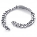 Titanium Diamond Greek Meander Pattern Bracelet