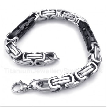 Titanium Cylinder Black Bracelet