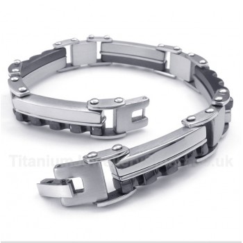Titanium Black Serrated Bracelet