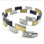 Titanium Gold Black Bracelet
