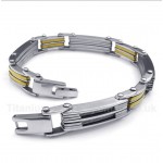 Titanium Cable Gold Bracelet