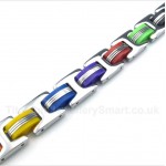 Titanium Colorful Rubber Bracelet