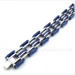 Titanium Blue Rubber Bracelet