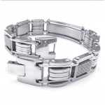 Titanium White Carbon Fiber Bracelet