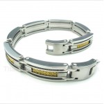 Titanium Gold Cable Bracelet