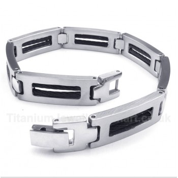 Titanium Black Cable Bracelet