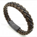 Titanium Leather Bracelet