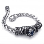 Titanium Casted Blue Diamond Bracelet