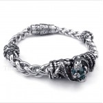 Titanium Casted Blue Diamond Bracelet