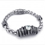 Titanium Casted White Diamond Bracelet
