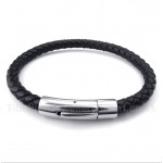 Titanium Leather Bracelet