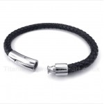 Titanium Leather Bracelet