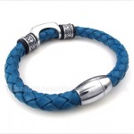 Titanium Leather Bracelet