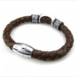 Titanium Leather Bracelet