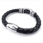 Titanium Leather Bracelet