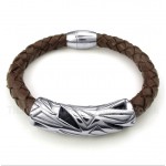 Titanium Leather Bracelet